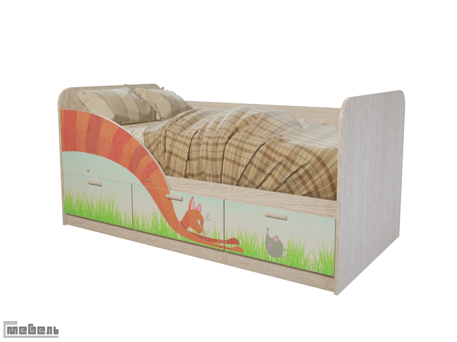 Детская односпальная кровать "Минима Сказка-2"