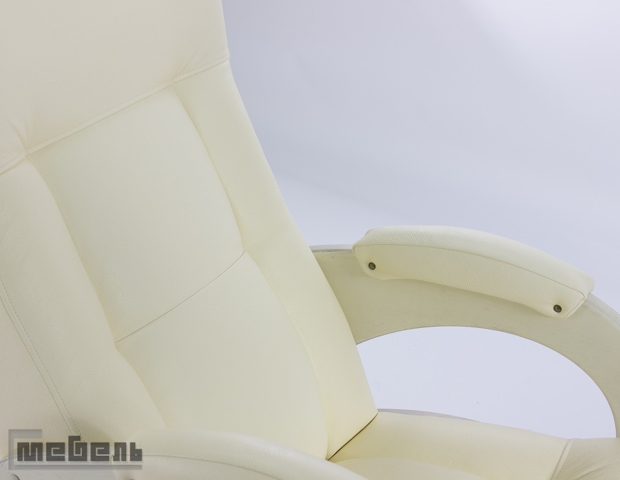 Кресло для отдыха модель 41 (без лозы) корпус: Дуб шампань/экокожа: "Dundi 112" 