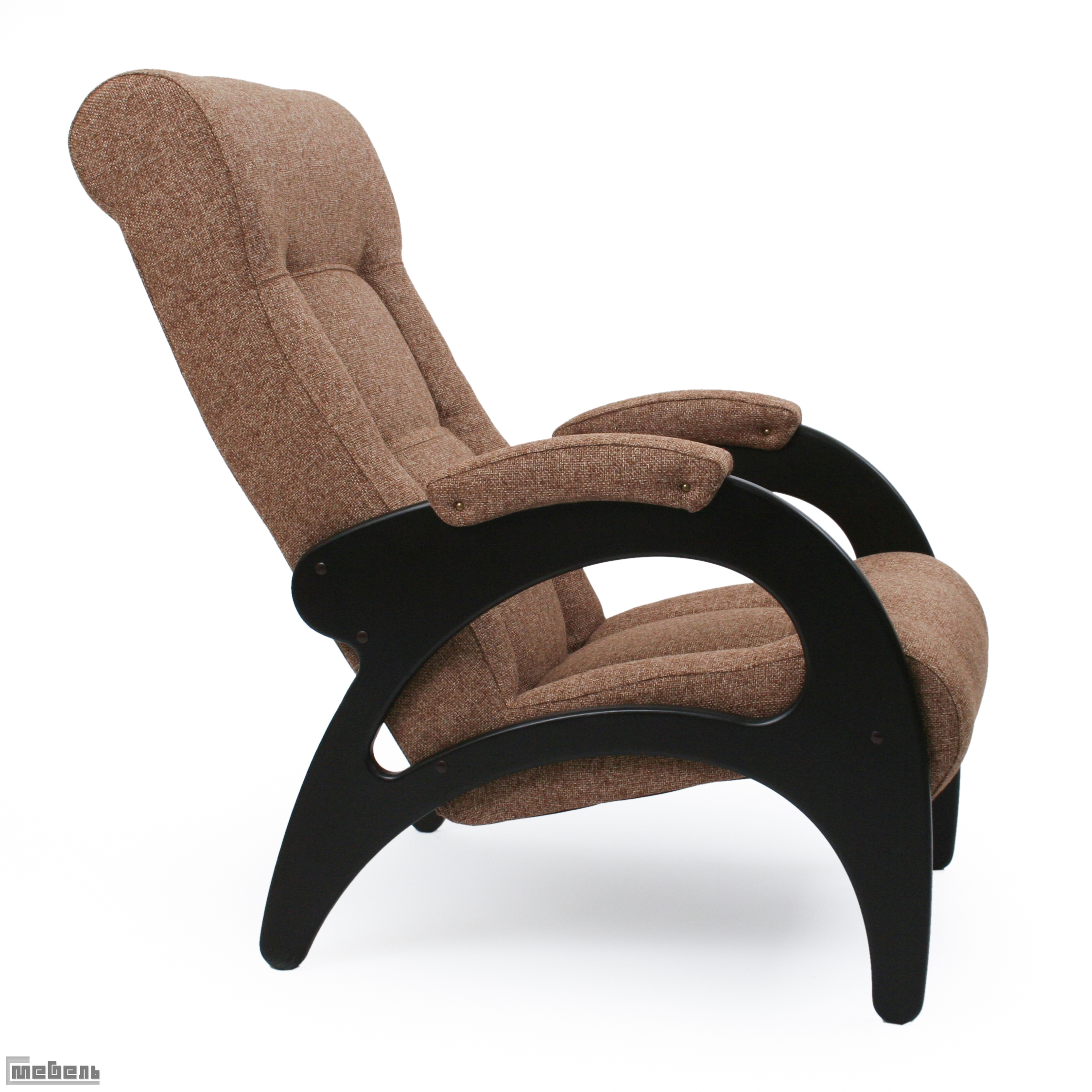 Кресло для отдыха модель 41 (без лозы) ткань рогожка: "Мальта 17А"