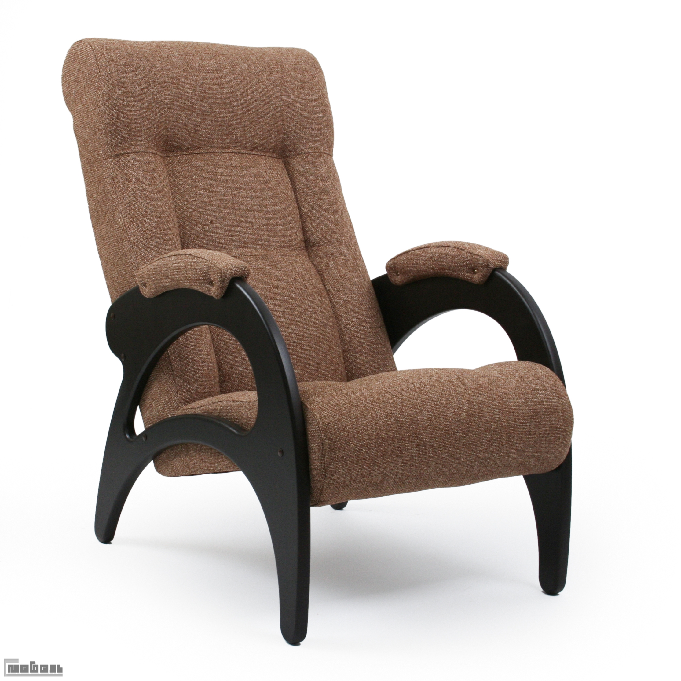 Кресло для отдыха модель 41 (без лозы) ткань рогожка: "Мальта 17А"