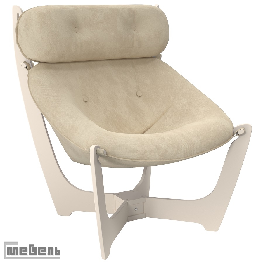 Кресло для отдыха модель 11 (013.011), ткань велюр: "Verona vanilla"