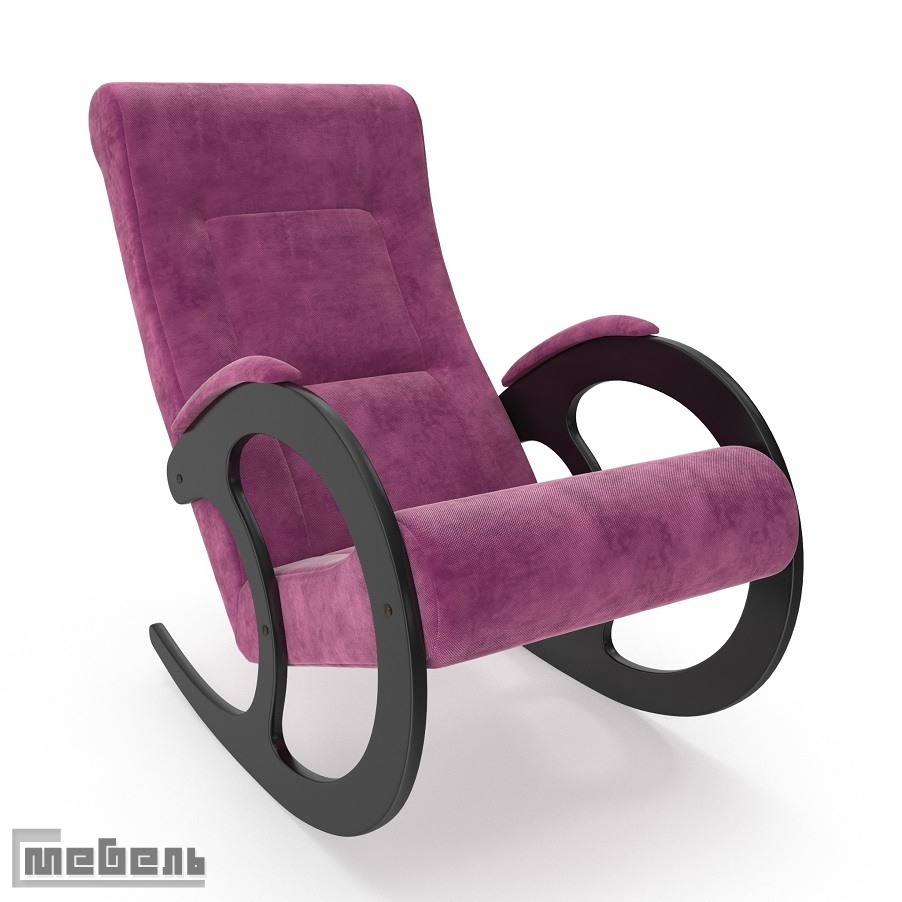 Кресло-качалка, модель 3 (013.003), ткань велюр: "Verona cyklam"