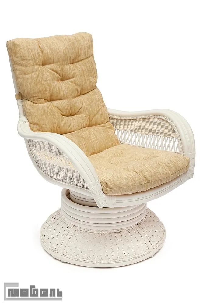 Кресло-качалка «Андреа релакс» (Andrea Relax) с подушкой Белый