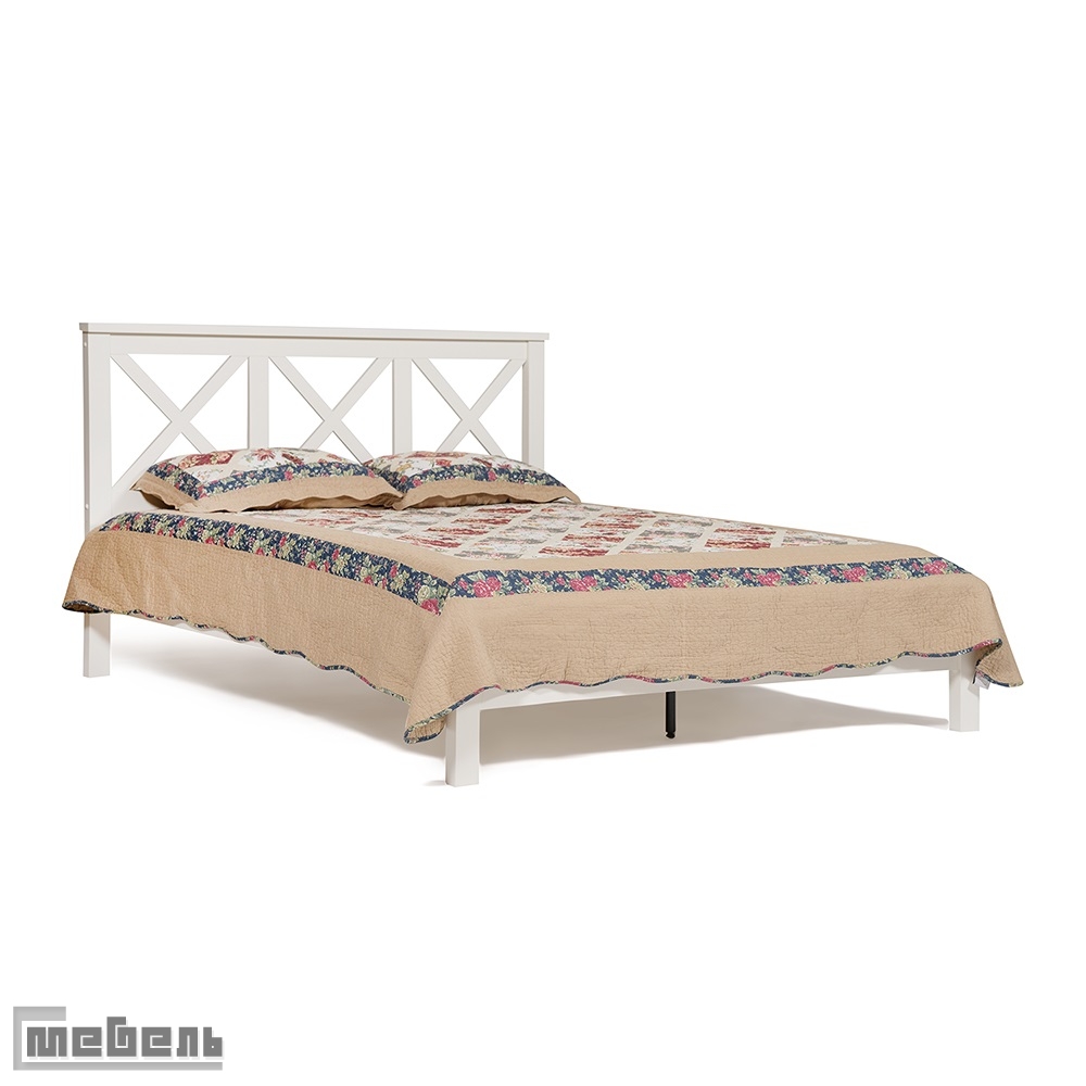 Кровать двуспальная "Francesca new" (1600 х 2000 мм.) Белая