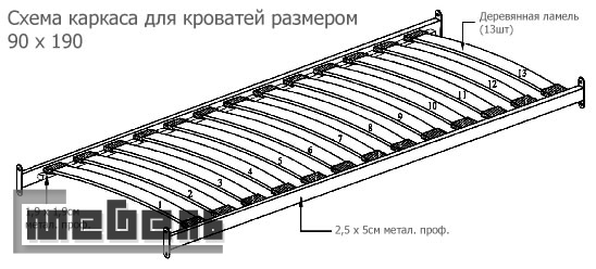 Кровать двухъярусная "Narin-DD 203" (900 х 1900 мм.) Тёмный орех