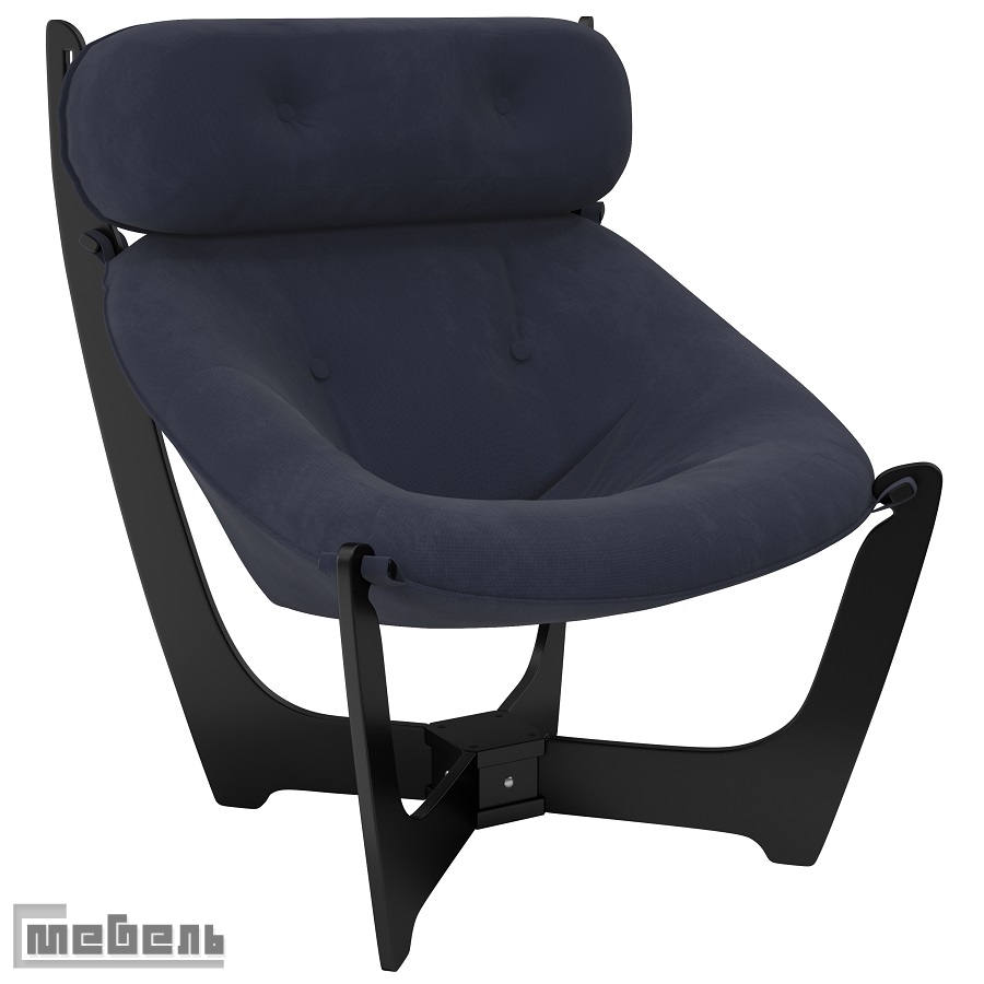 Кресло для отдыха модель 11 (013.011), ткань велюр: "Verona denim Blue"