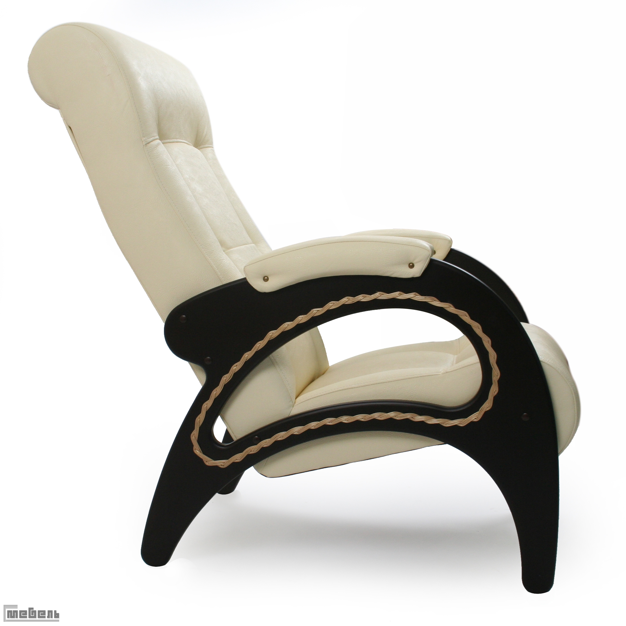 Кресло для отдыха модель 41 (с лозой) экокожа: "Dundi 112"