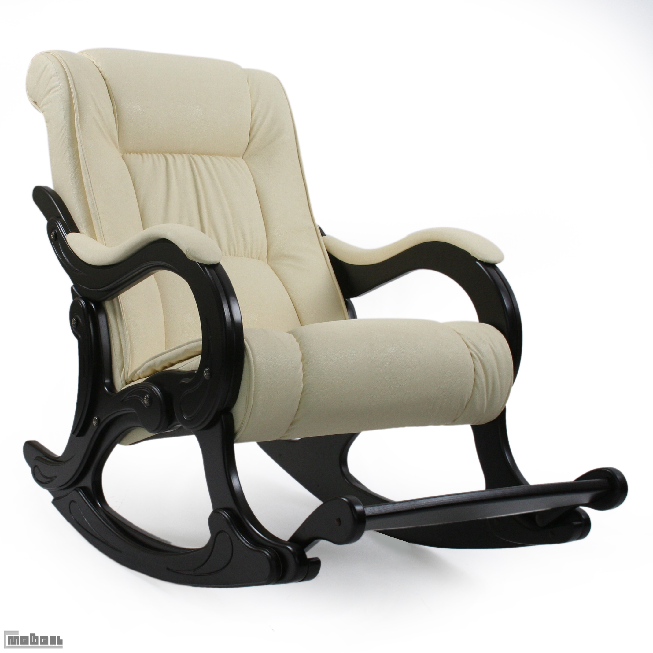 Кресло-качалка, модель 77 (013.0077), экокожа: "Dundi 112"