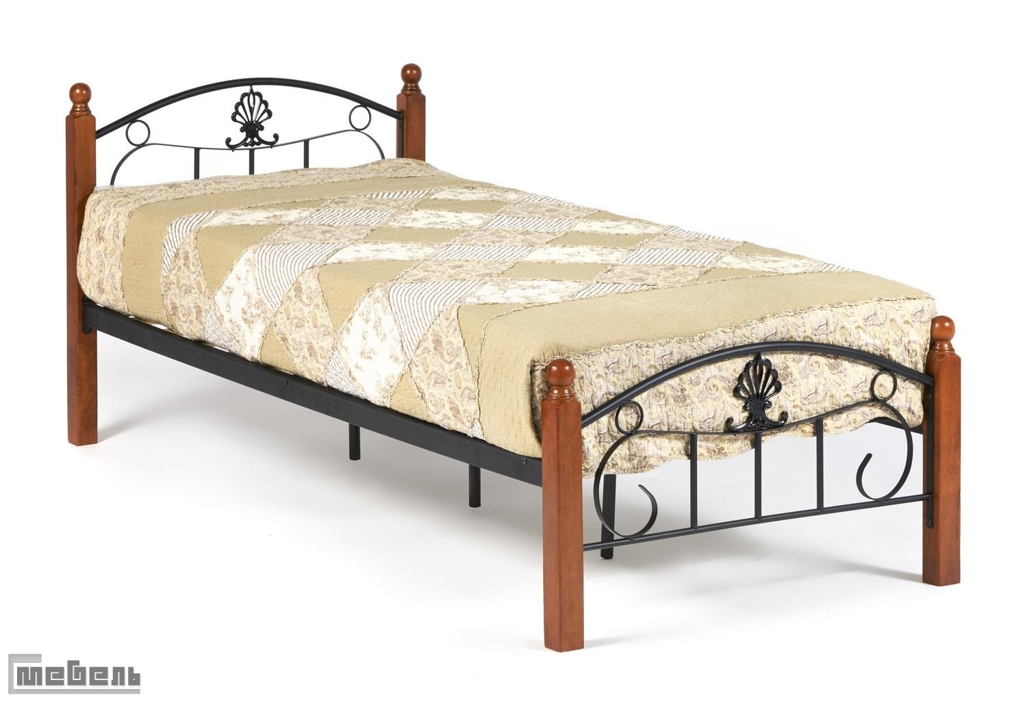 Кровать односпальная "Румба" (Rumba) "AT-203", (1200 х 2000 мм.) основание из деревянных ламелей