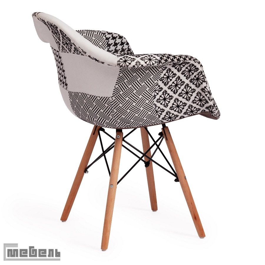 Кресло Secret De Maison "Синди софт" (Cindy soft eames, модель 101) цвет: (black/white (чёрный/белый))