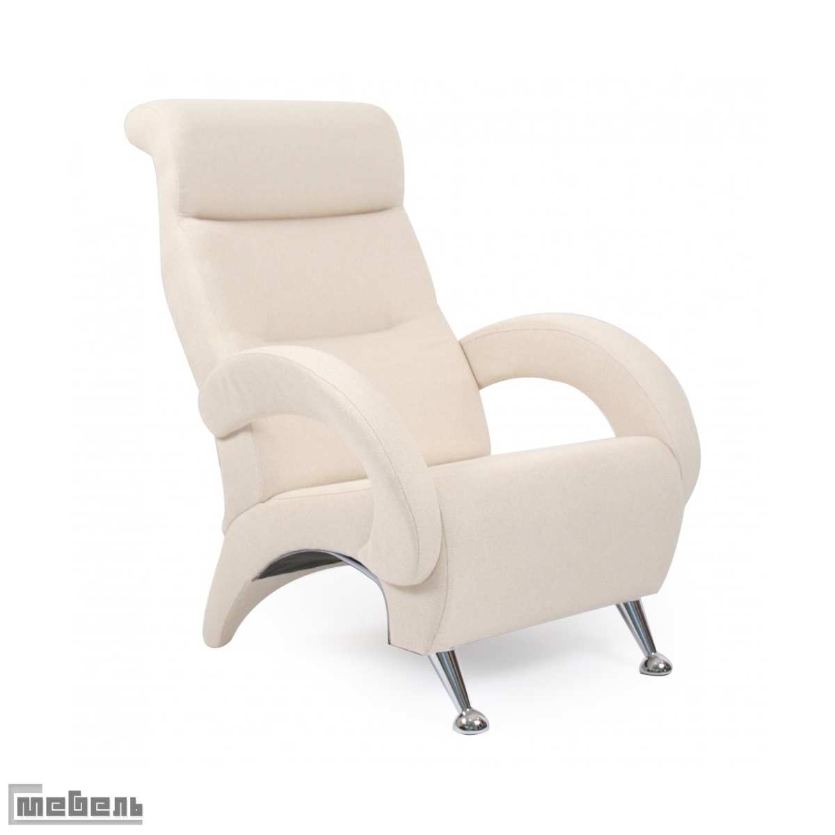 Кресло для отдыха, модель 9-К, ткань рогожка; "Мальта 01А"