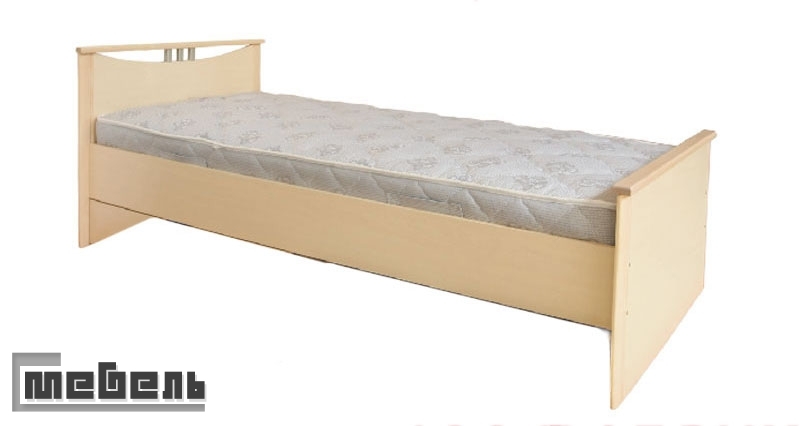 Кровать односпальная "Мелисса" с ящиками и задней спинкой (1200 х 2000 мм.)