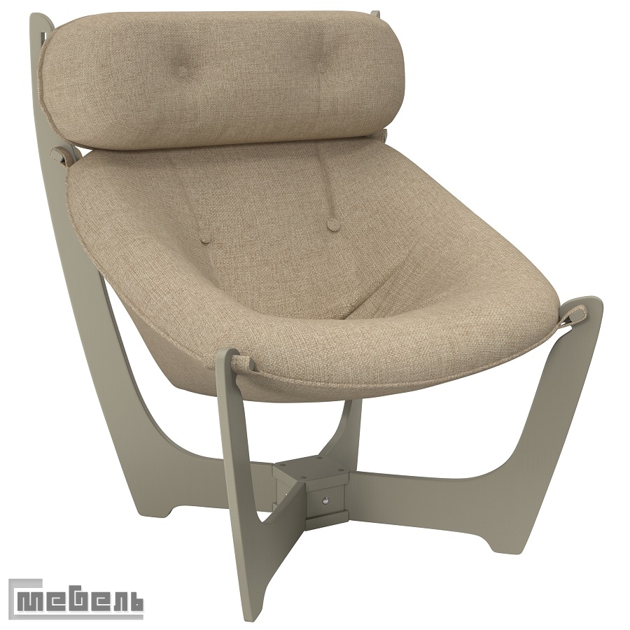 Кресло для отдыха модель 11 (013.011), ткань рогожка: "Malta 03A"