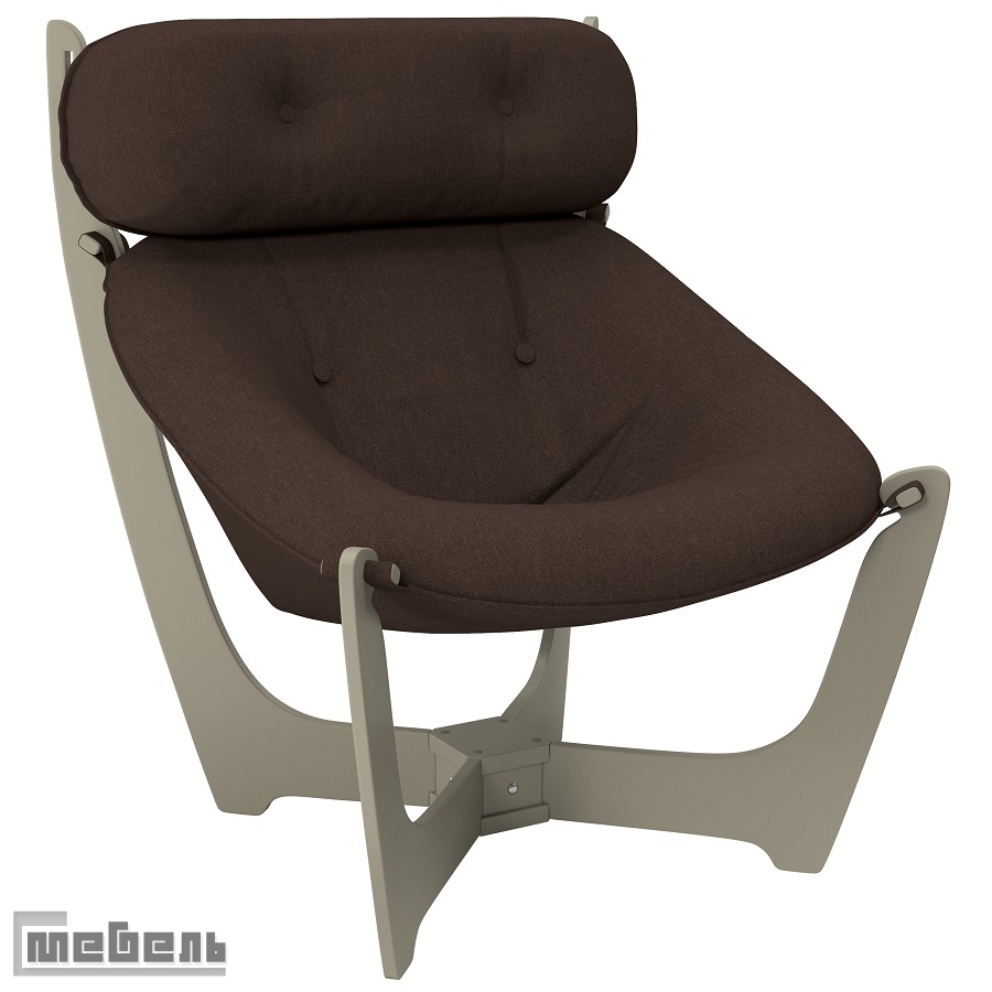 Кресло для отдыха модель 11 (013.011), ткань рогожка: "Montana 100"