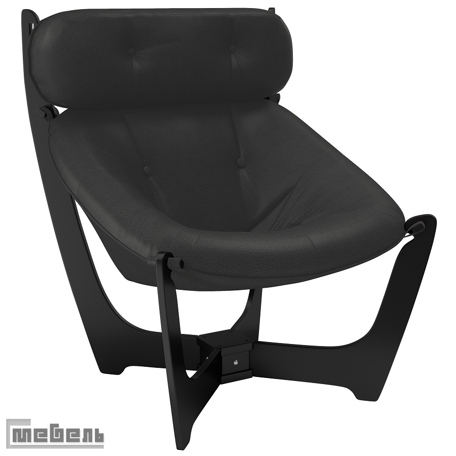 Кресло для отдыха модель 11 (013.011), экокожа: "Vegas lite black"