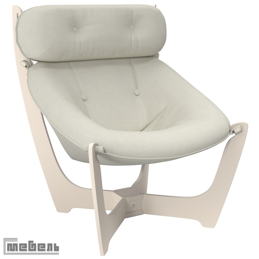 Кресло для отдыха модель 11 (013.011), ткань рогожка: "Malta 01A"