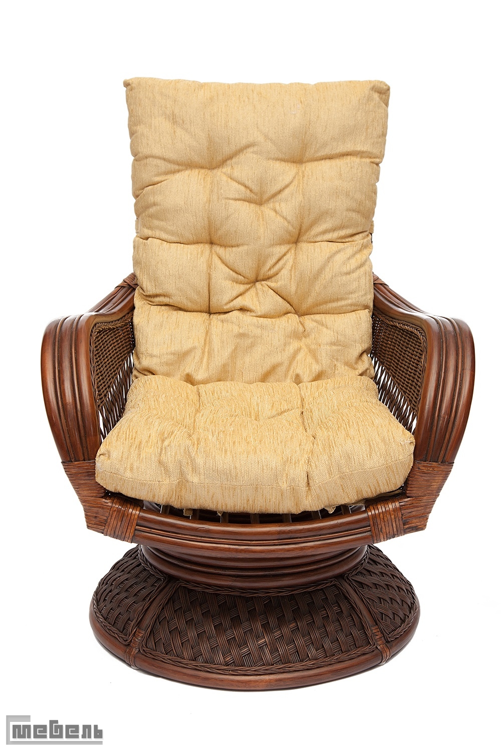 Кресло-качалка "Андреа релакс медиум" (Andrea Relax medium) с подушкой Тёмный орех