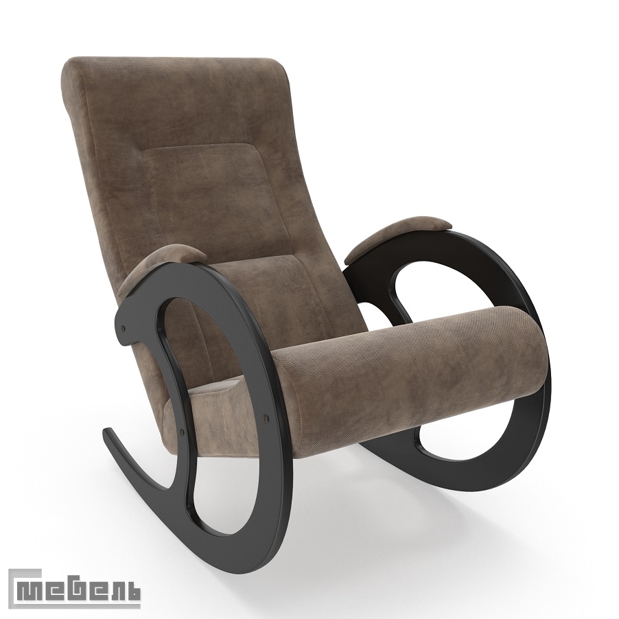 Кресло-качалка, модель 3 (013.003), ткань велюр: "Verona brown"