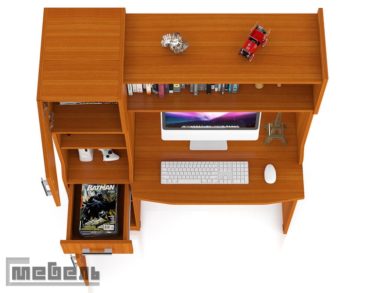 Письменный стол с надстройкой МД 1.02