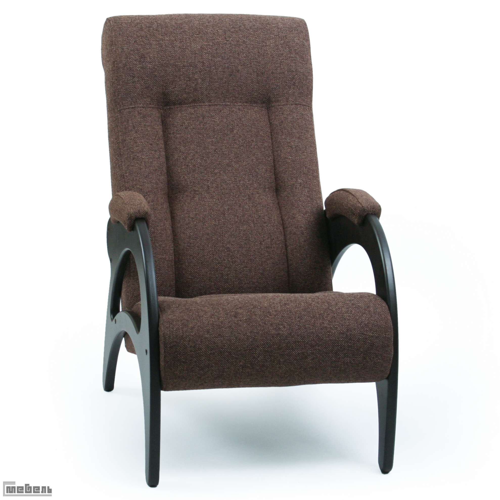 Кресло для отдыха модель 41 (без лозы) ткань рогожка: "Мальта 15А"