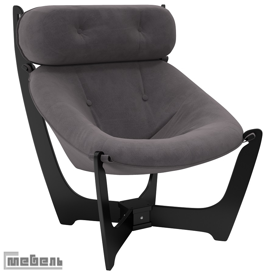 Кресло для отдыха модель 11 (013.011), ткань велюр: "Verona antazite Grey"