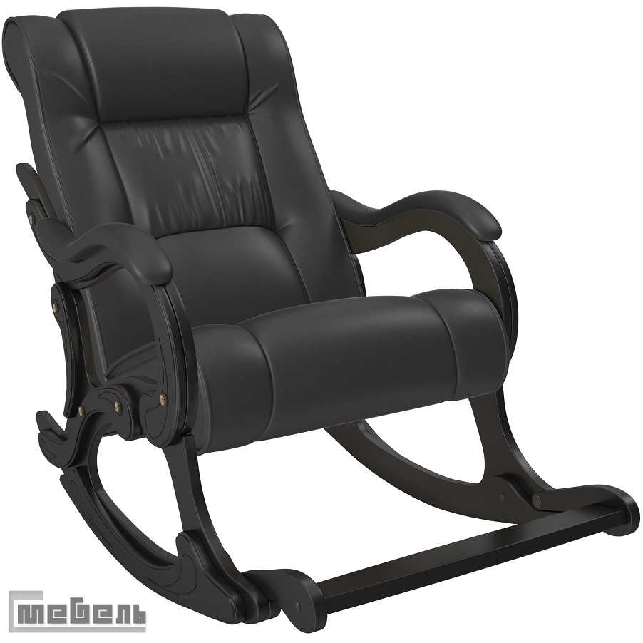Кресло-качалка, модель 77 (013.0077), экокожа: "Dundi 109"
