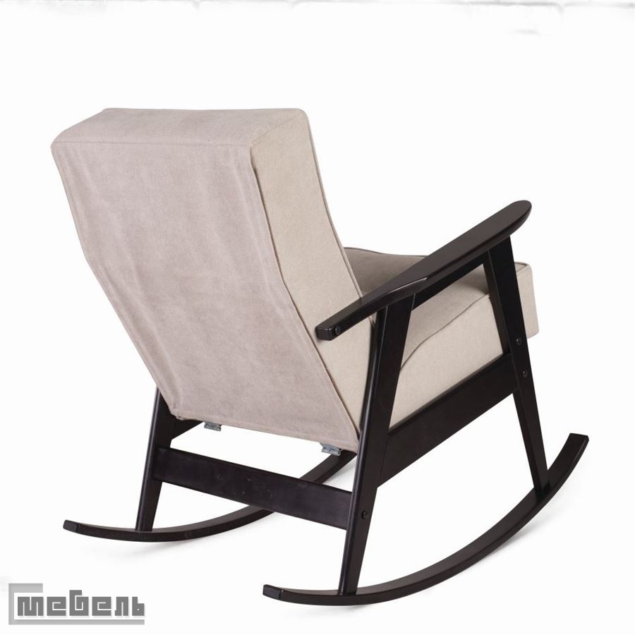 Кресло-качалка Ретро (венге/02-светло-серый)