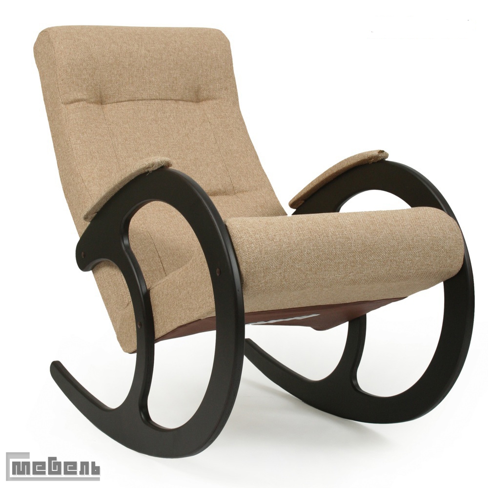 Кресло-качалка, модель 3 (013.003), ткань рогожка: "Мальта 03А"