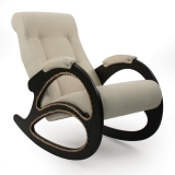Кресло-качалка, модель 4 (с лозой), ткань рогожка: \