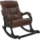 Кресло-качалка, модель 77 (013.0077), экокожа: "Antic crocodale"