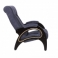 Кресло для отдыха модель 41 (с лозой) ткань велюр: "Verona denim Blue"