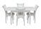 Обеденная группа "Шервуд 1Р" (стол + 4 стула "Орегон") цвет: Белый