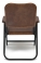 Кресло складное "Такома" (Takoma) модель 2111" из натуральной кожи буйвола (Античный светло-коричневый)