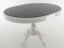 Стол обеденный раздвижной "Фабрицио-1 Glass" (Эмаль белая) D-1000