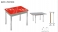 Стол обеденный раскладной "Бари" (стекло с графическим рисунком/ноги металл хром)
