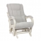 Кресло-качалка глайдер модель 78, ткань велюр: "Verona light Grey"