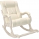 Кресло-качалка, модель 77 (013.0077), экокожа: "Dundi 112"