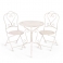 Комплект "Monique" (стол + 2 стула), (модель PL08-6241.6242), цвет: Античный белый /Antique White