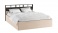 Кровать с настилом ДСП Эрика 160х200, венге/дуб молочный
